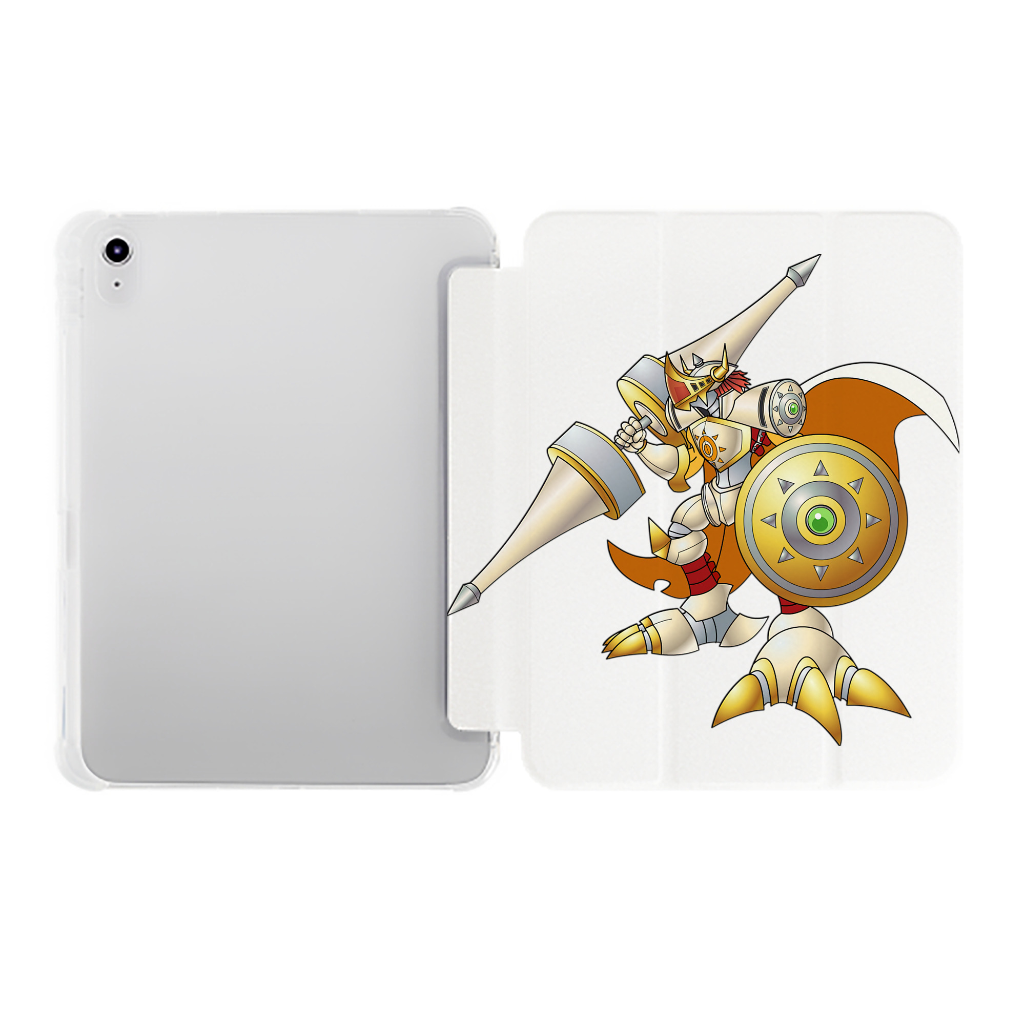（画像用） Digimon デジタルモンスター/デジモン IPad ケース ペン収納付き 三つ折りスタンド PUレザー×シリコン 対応機種9.5/10.5/10.9インチ